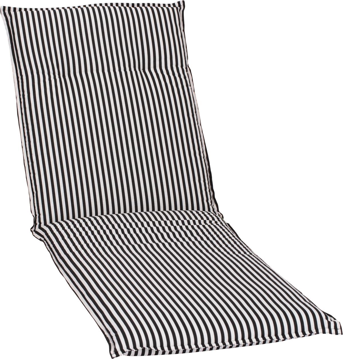 Liegenauflage Tupelo ca. 191x58 cm Schwarz/Weiß - Schwarz/Weiß, Basics, Textil (191/58/8cm) - Gardenson