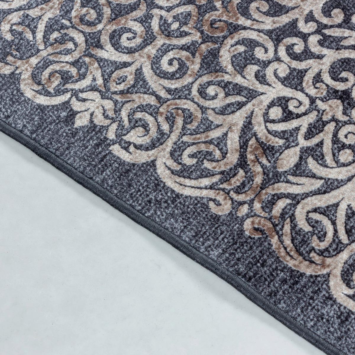 Flachwebeteppich Fiesta Schwarz ca. 160x230cm - Schwarz, Design, Textil (160/230cm) - Novel
