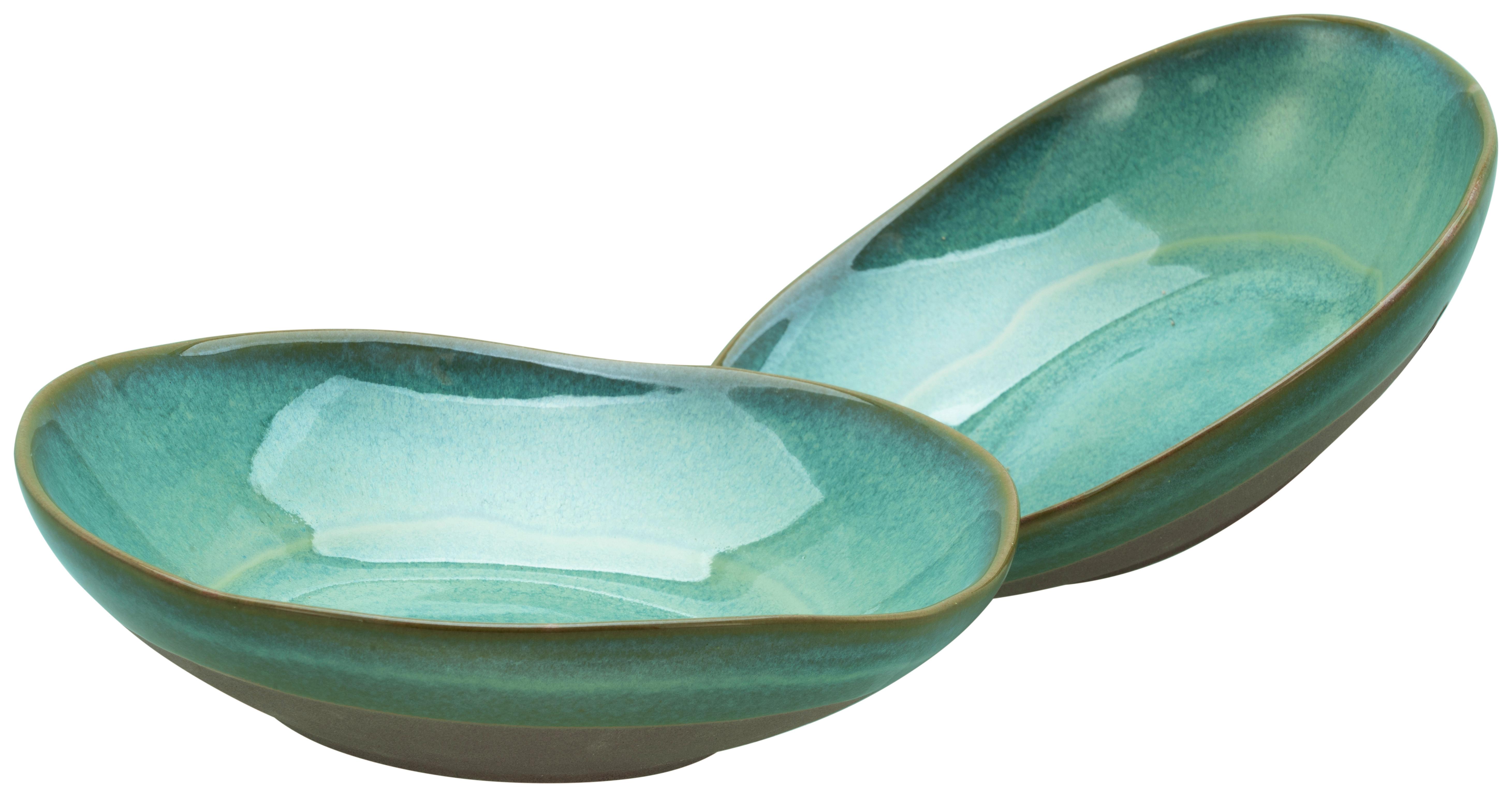 Set Posod Basalt, 2-Delni - olivno zelena , Trend, keramika (22,5cm) - Creatable