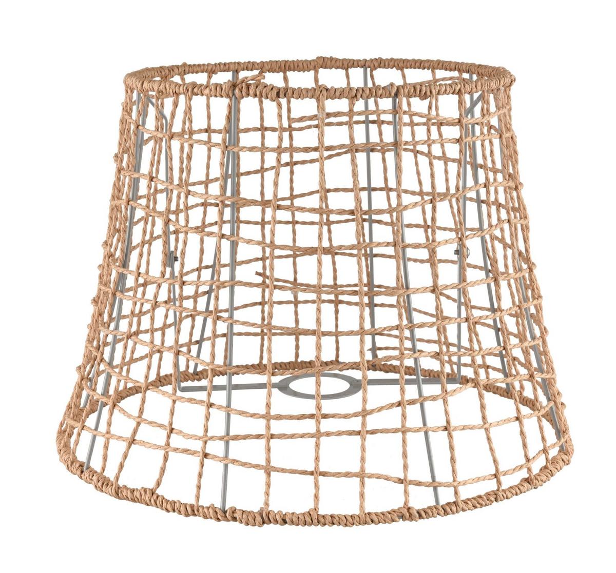 Leuchtenschirm Sirt in Naturfarben Ø ca. 35cm - Naturfarben, Modern, Naturmaterialien/Metall (35/25cm) - Modern Living