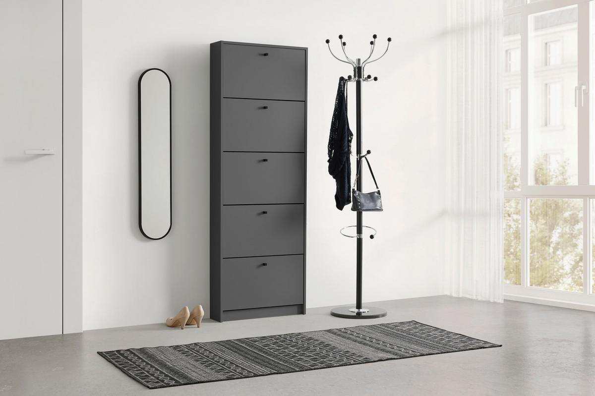 Pantofar FLAP/SKI-005 - antracit, Modern, material pe bază de lemn (60/168/16cm) - Modern Living
