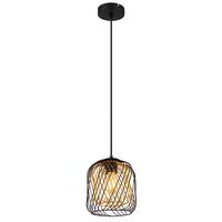 HÄNGELEUCHTE 15965HS DICHTI - Goldfarben/Schwarz, Basics, Kunststoff/Metall (18/150cm) - Globo