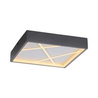LAMPA SUFITOWA LED 14092-18 MIKADO - czarny, Design, tworzywo sztuczne/metal (30/30/4,5cm)