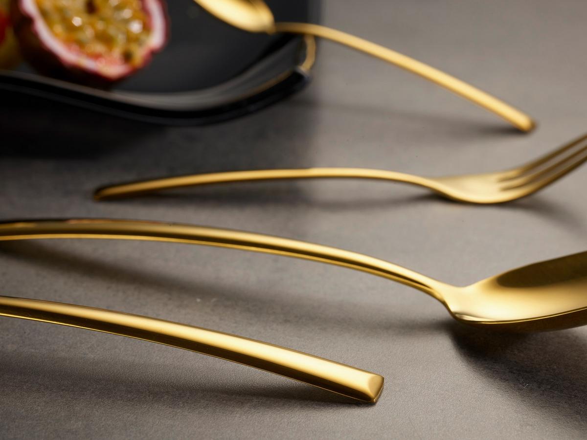 Jedilni Pribor Avelino, 30-Delni - zlate barve, Design, kovina (35,5/25,5/5cm) - Echtwerk