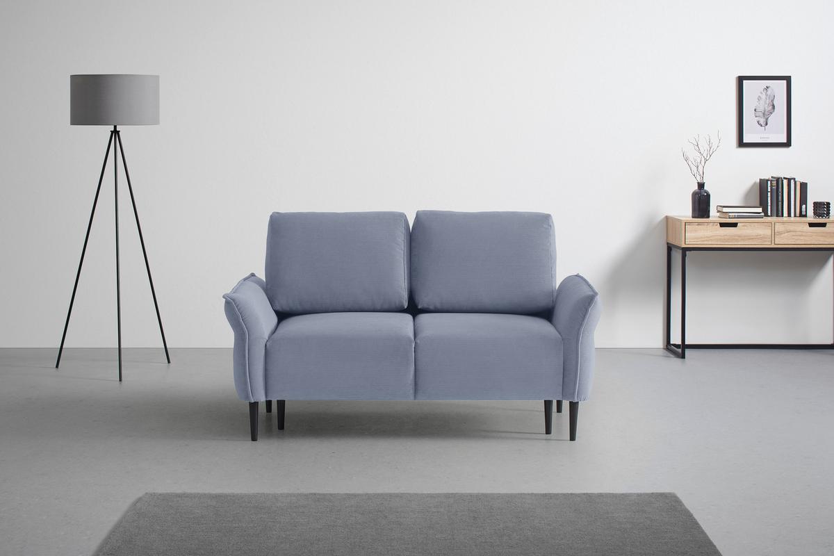 2-Sitzer-Sofa Custom Dunkelgrün - Dunkelgrün/Blaugrau, MODERN, Holz/Textil (150/85/92cm) - Mömax