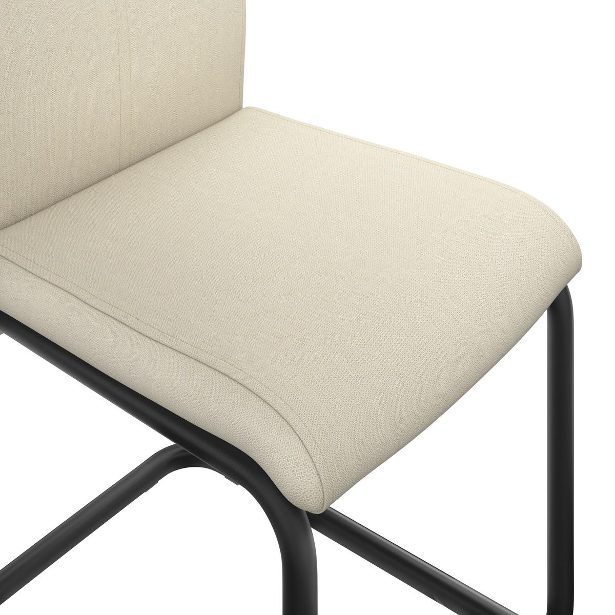 Stolica Anne - crna/krem, Konvencionalno, metal/tekstil (44/96/57cm) - Best Price