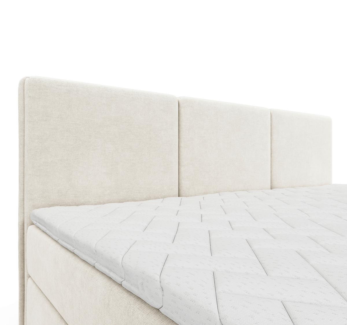 Familienbett Domino Combo Creme ca.240x200cm - Creme/Schwarz, MODERN, Holz/Holzwerkstoff (240/200cm) - MID.YOU