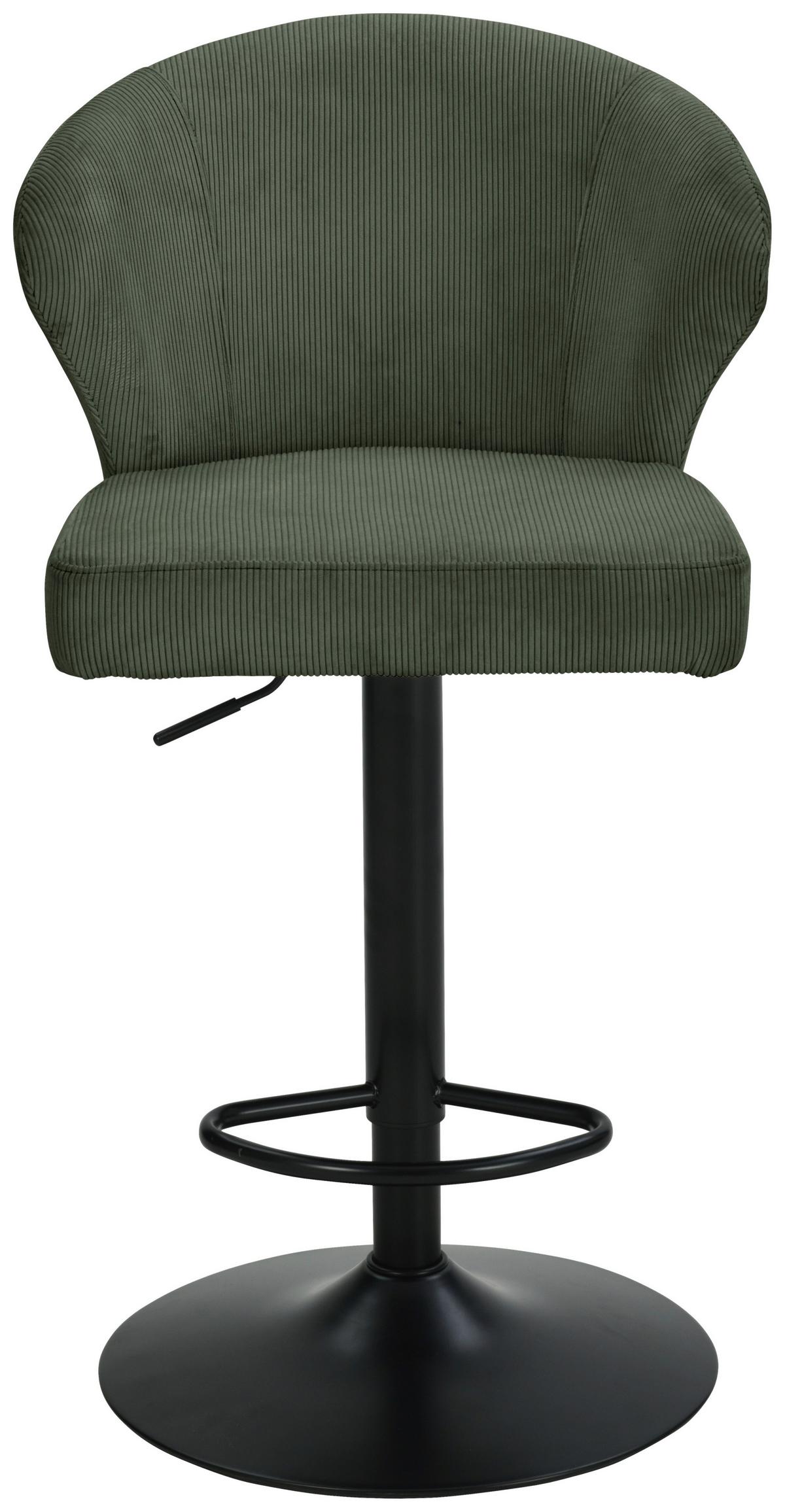 Taburet de bar JANA - bej/verde, Modern, lemn/metal (55/1160/58cm) - Based