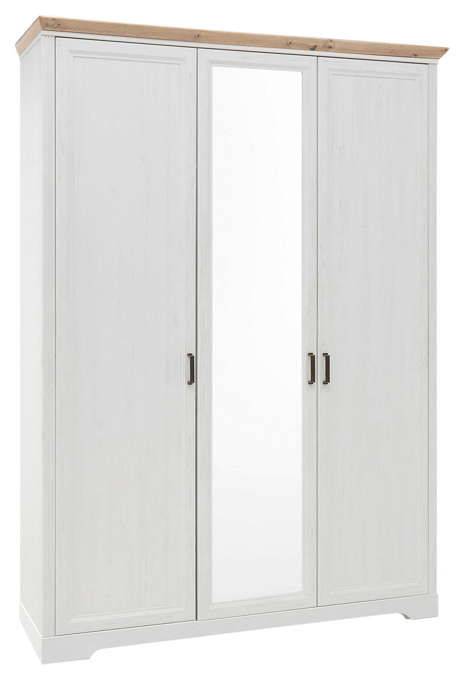 Ormar S Klasičnim Vratima Jasmin Ii - bijela/hrast Artisan, Lifestyle, drvni materijal/metal (164/220/64cm) - Modern Living