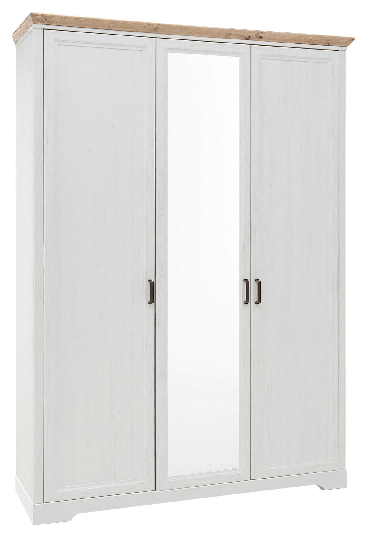 Ormar S Klasičnim Vratima Jasmin Ii - bijela/hrast Artisan, Lifestyle, drvni materijal/metal (164/220/64cm) - Modern Living