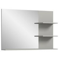 LUSTRO ŚCIENNE JARU - szary, Modern, materiał drewnopochodny (100/69/16cm) - MID.YOU