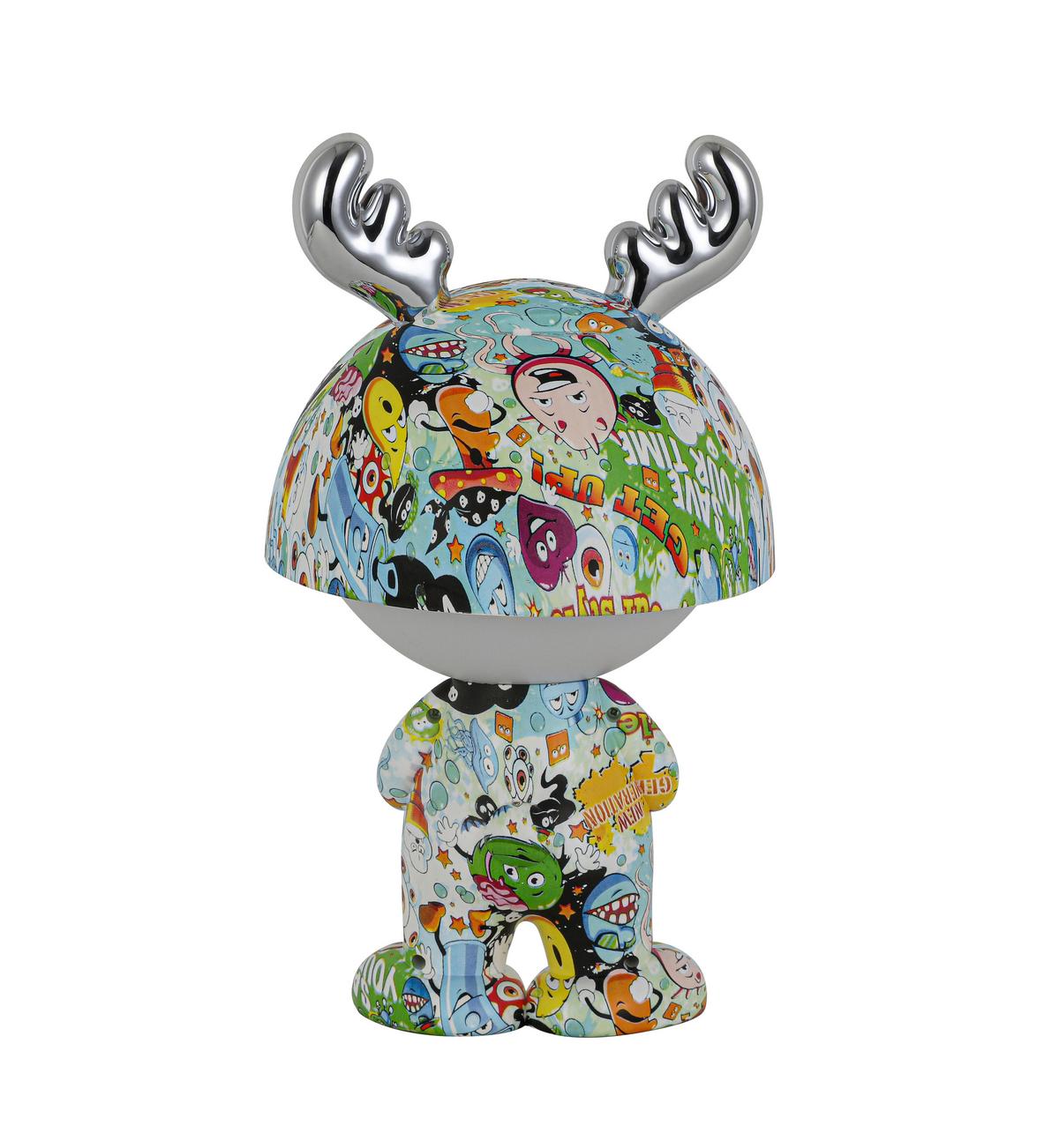 LED-Dekoleuchte Lea Multicolor max. 2,5 Watt - Chromfarben/Multicolor, MODERN, Kunststoff/Metall (17/30cm) - Mömax