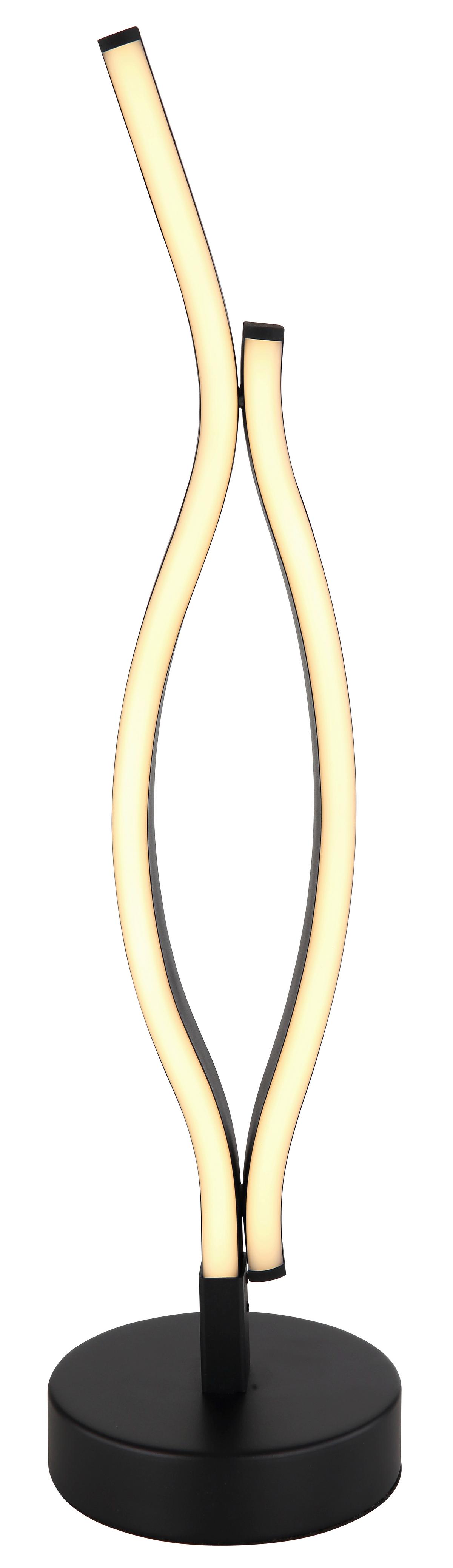 LED-TISCHLEUCHTE 67206T GERONIMO - Weiss/Schwarz, Design, Kunststoff/Metall (12/47cm) - Globo