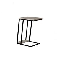 BEISTELLTISCH PAL C SIDE TABLE - Schwarz/Mokka, Design, Holzwerkstoff/Metall (30/40/57cm) - Livetastic