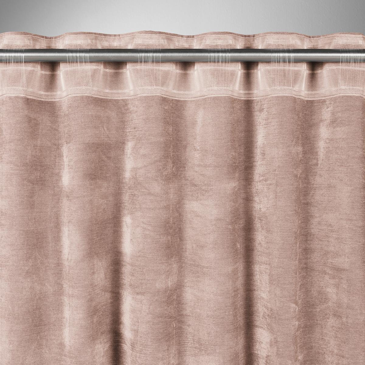 Fertigvorhang Casper Rosa ca. 140x245cm - Rosa, KONVENTIONELL, Textil (140/245cm) - Mömax