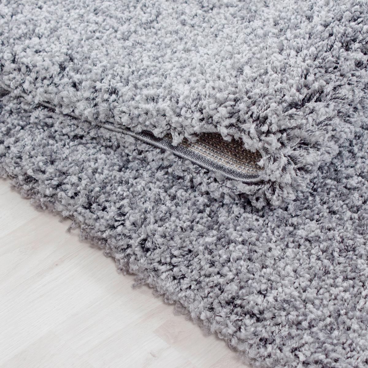 Hochflorteppich Life Lightgrey Hellgrau ca. 200x290cm - Hellgrau, KONVENTIONELL, Textil (200/290cm) - Novel