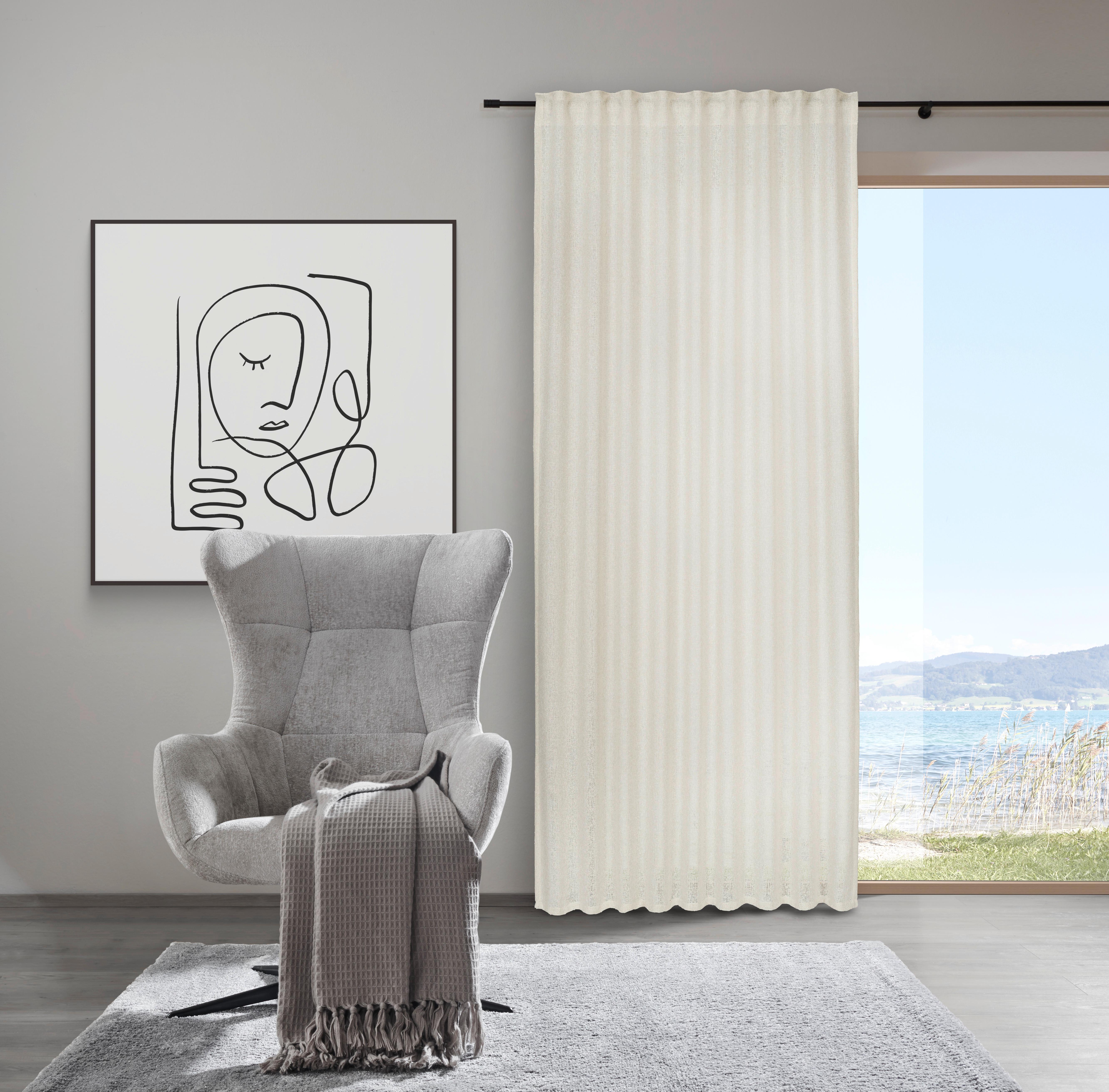 Készfüggöny Jonna 135/245 - natúr, Lifestyle, textil (135/245cm) - Premium Living
