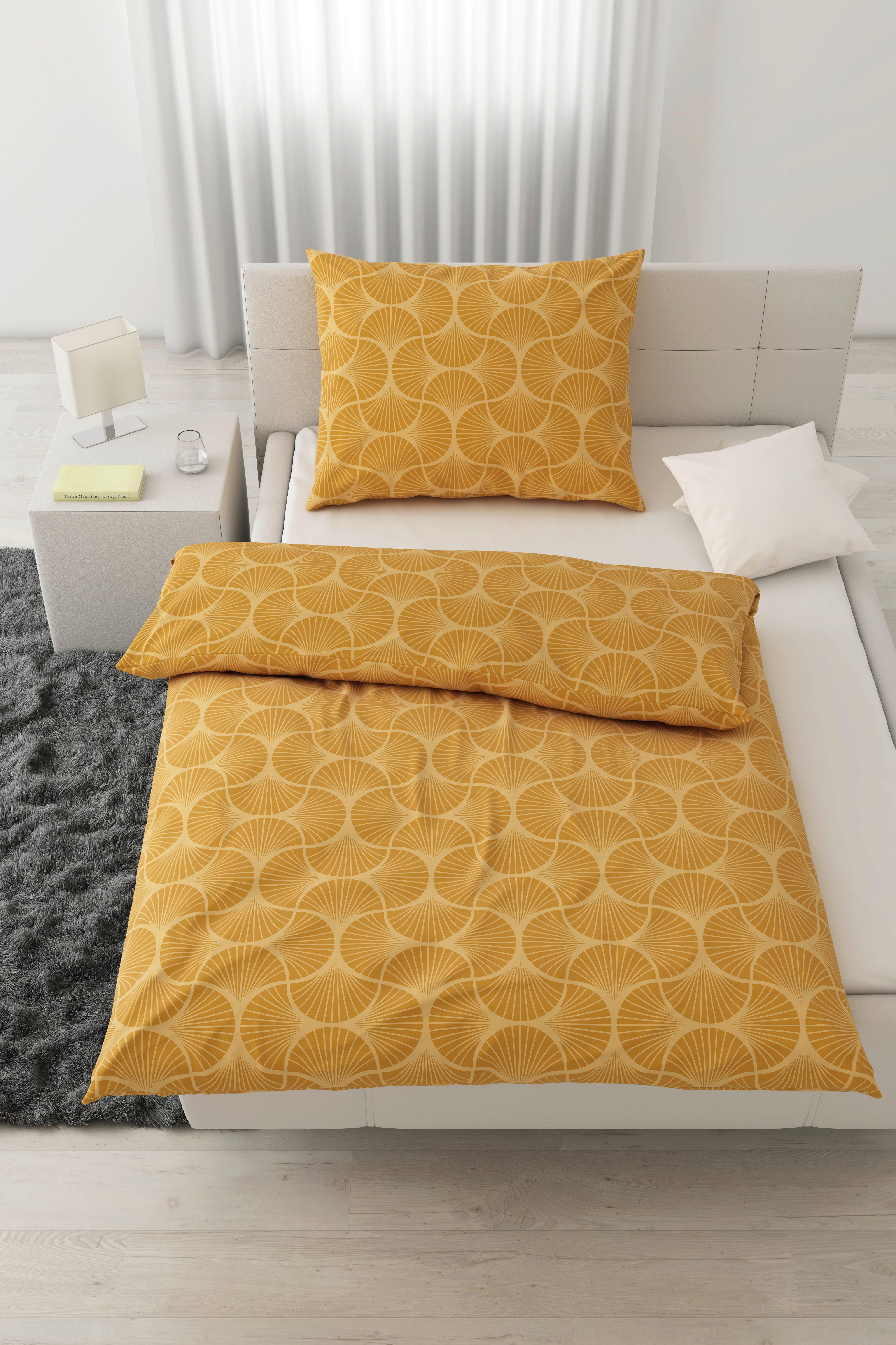 LINGE DE LIT FINN - Gelb, Modern, Textil (160/210cm) - Modern Living