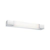 Wandleuchte Quasar in Weiß/Chromfarben max. 7,5 W - Chromfarben/Weiß, Basics, Kunststoff/Metall (4,5cm) - Paulmann
