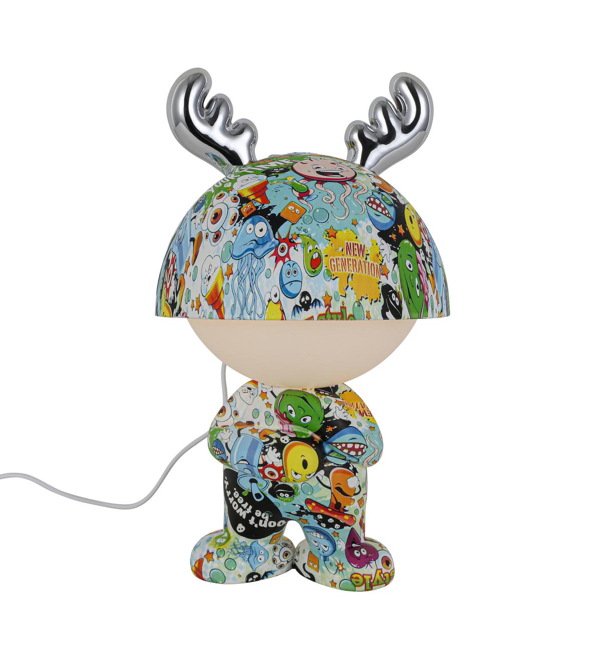 LED-Dekoleuchte Lea Multicolor max. 2,5 Watt - Chromfarben/Multicolor, MODERN, Kunststoff/Metall (17/30cm) - Mömax