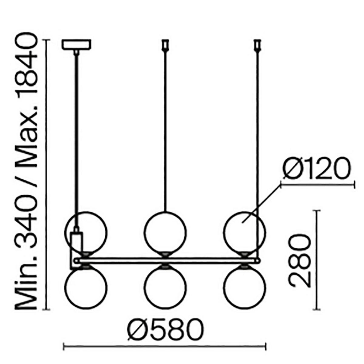 Pendelleuchte Ring Weiß max. 25 Watt - Weiß, Basics, Glas/Metall (58/28/58cm) - MAYTONI