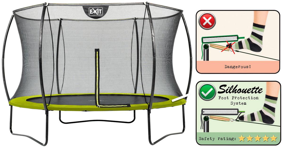 Trampolin Exit Silhouette, Ø 305cm - zelena, Konvencionalno (305/256cm) - EXIT Toys