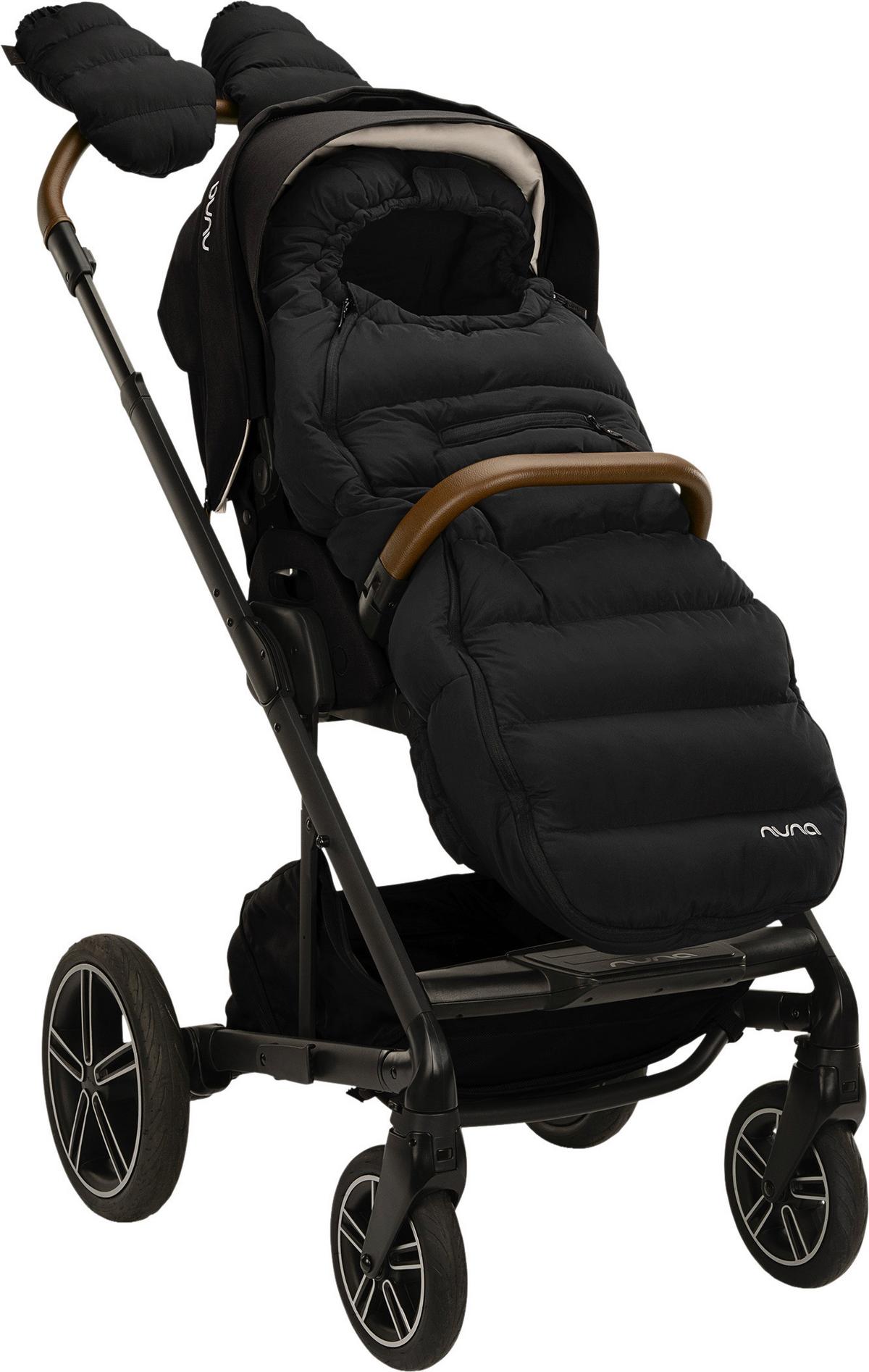 OSŁONA NA NÓŻKI WINTERSET - czarny, Basics, tkanina (99/42/14cm) - Nuna