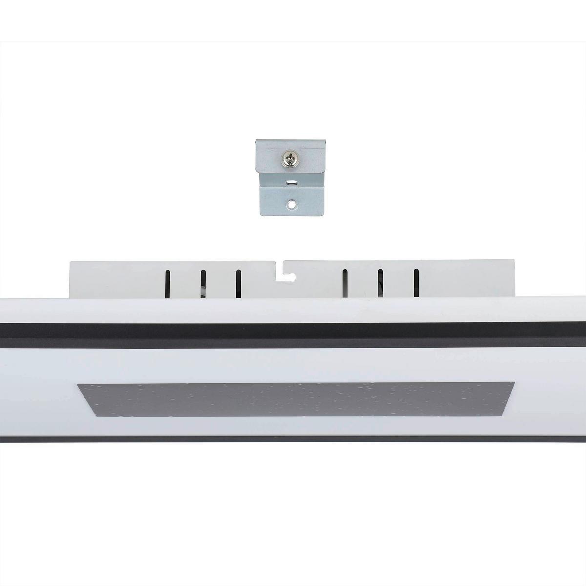 Led-deckenleuchte 900561_marmorata - Weiss/Schwarz, Basics, Kunststoff/Metall (59,5/29,5/5cm) - Eglo