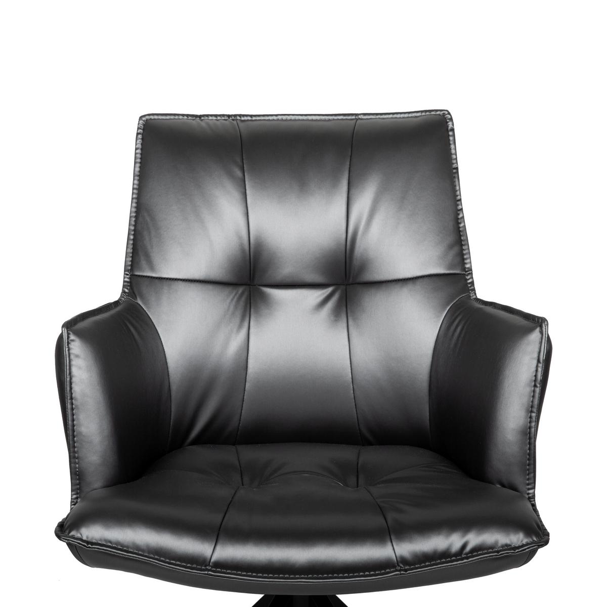 KRZESŁO Z PODŁOKIETNIKAMI OSAKA SPACE -EXKLUSIV- - czarny/szary, Design, metal/tkanina (59/89,5/63cm) - Novel