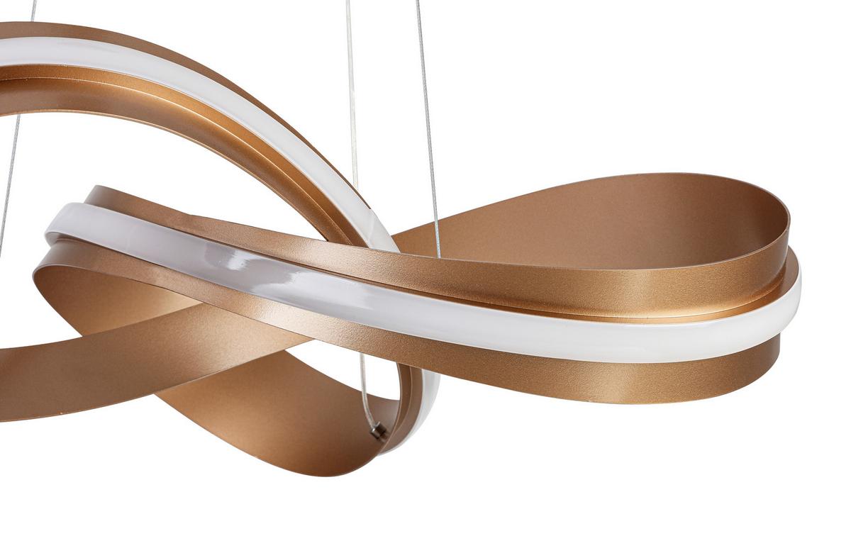 LED-Hängeleuchte Elisa Cappuccino max. 36 Watt - Cappuccino, MODERN, Kunststoff/Metall (52/120cm) - Mömax