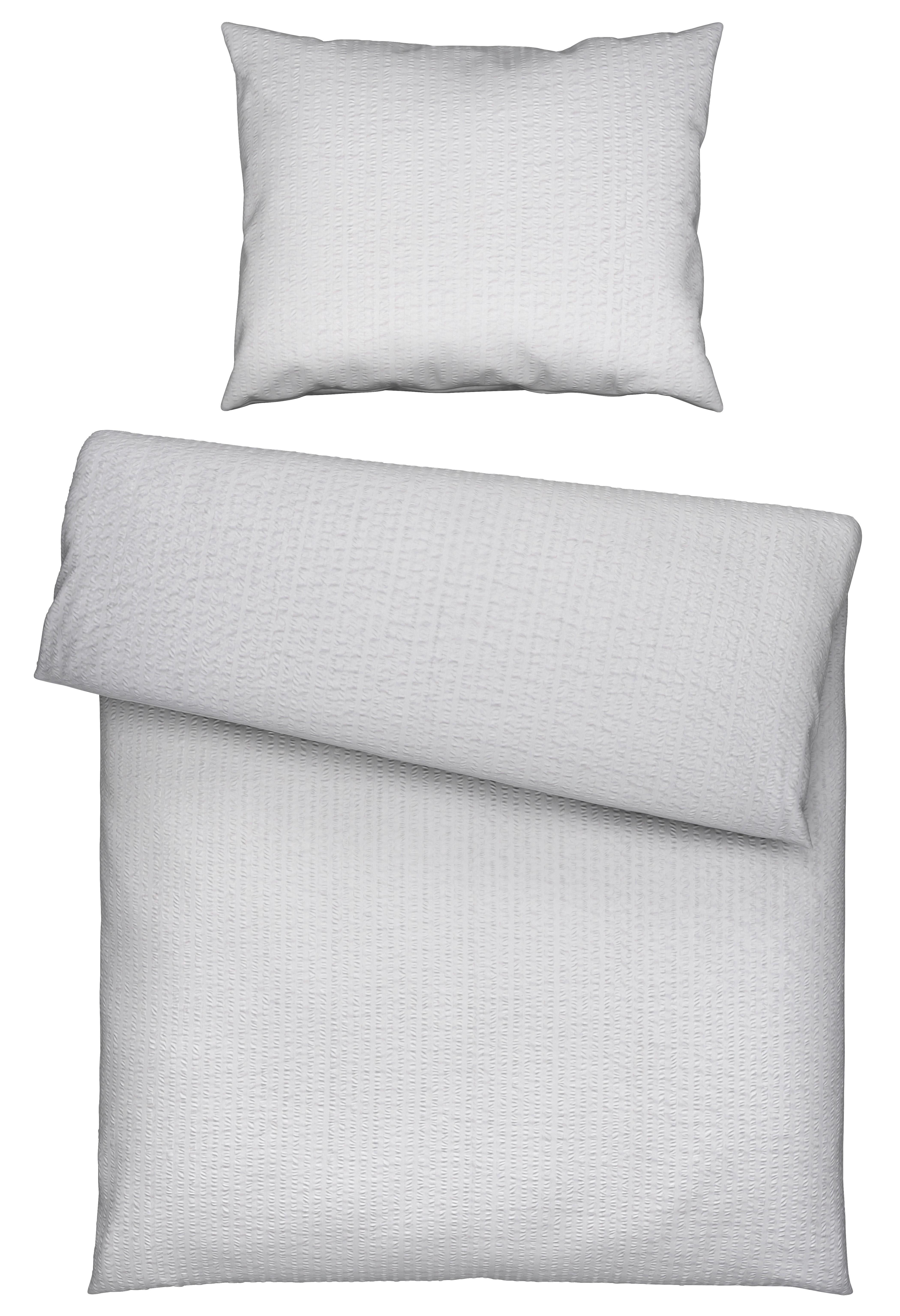 BETTWÄSCHESET GISELA - Hellgrau, Textil (160/210cm) - Modern Living