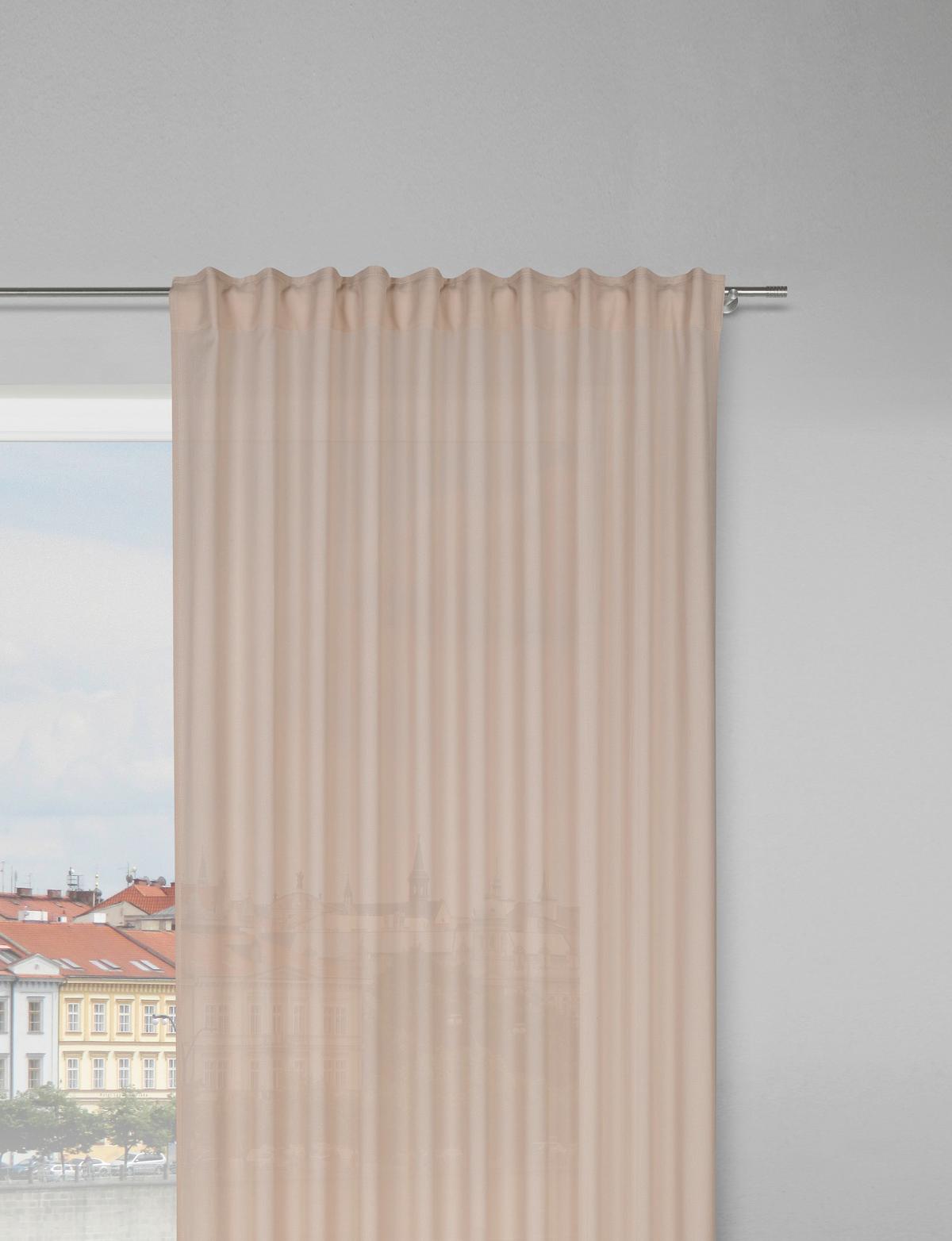 Fertigvorhang Sila in Beige ca. 140x255cm - Beige, Modern, Textil (140/255cm) - Modern Living