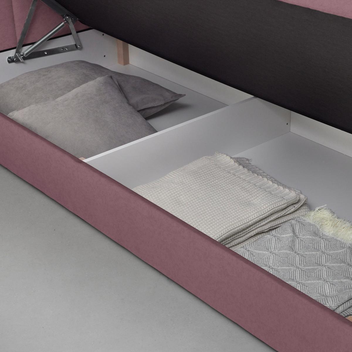 Boxspringbett Josie B Braun ca. 180x200cm - Schwarz/Braun, KONVENTIONELL, Holz/Holzwerkstoff (180/200cm) - Mömax