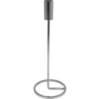 Gyertyatartó Silver - ezüstszínű, fém (10,5/25,5cm)