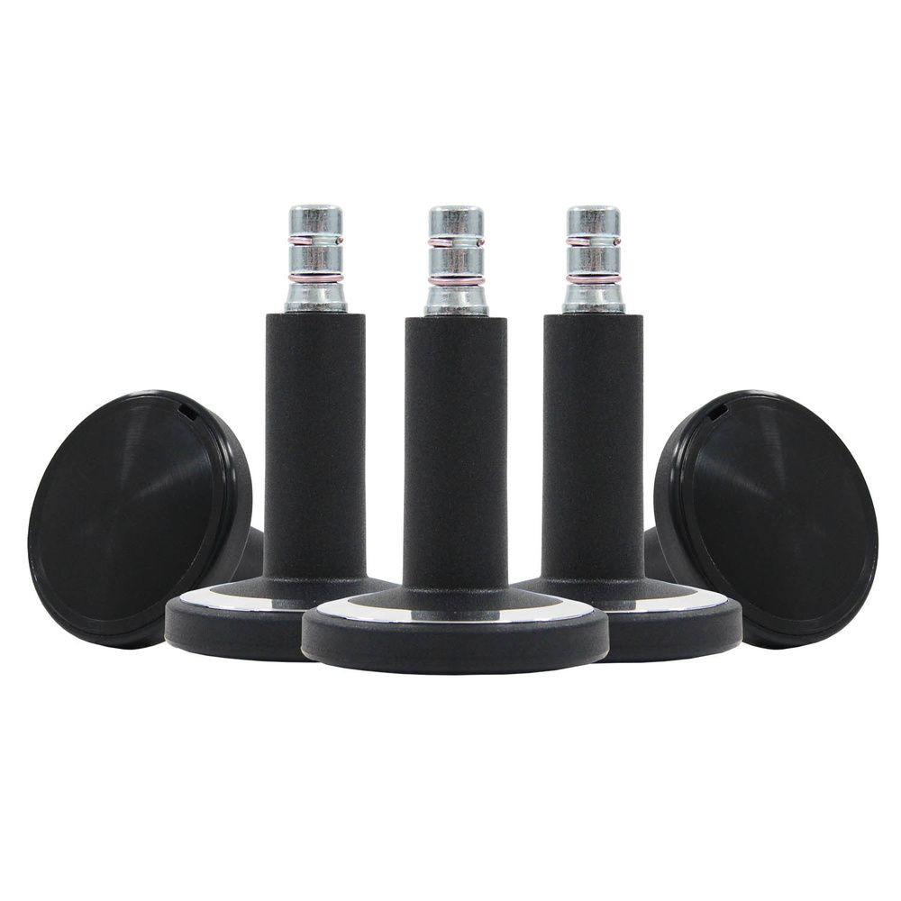 Set Drsnikov Za Pisarniški Stol Stato-M, Črna, 5-Delni - barve kroma/črna, Basics, kovina/umetna masa (6/6,9/6cm) - MID.YOU