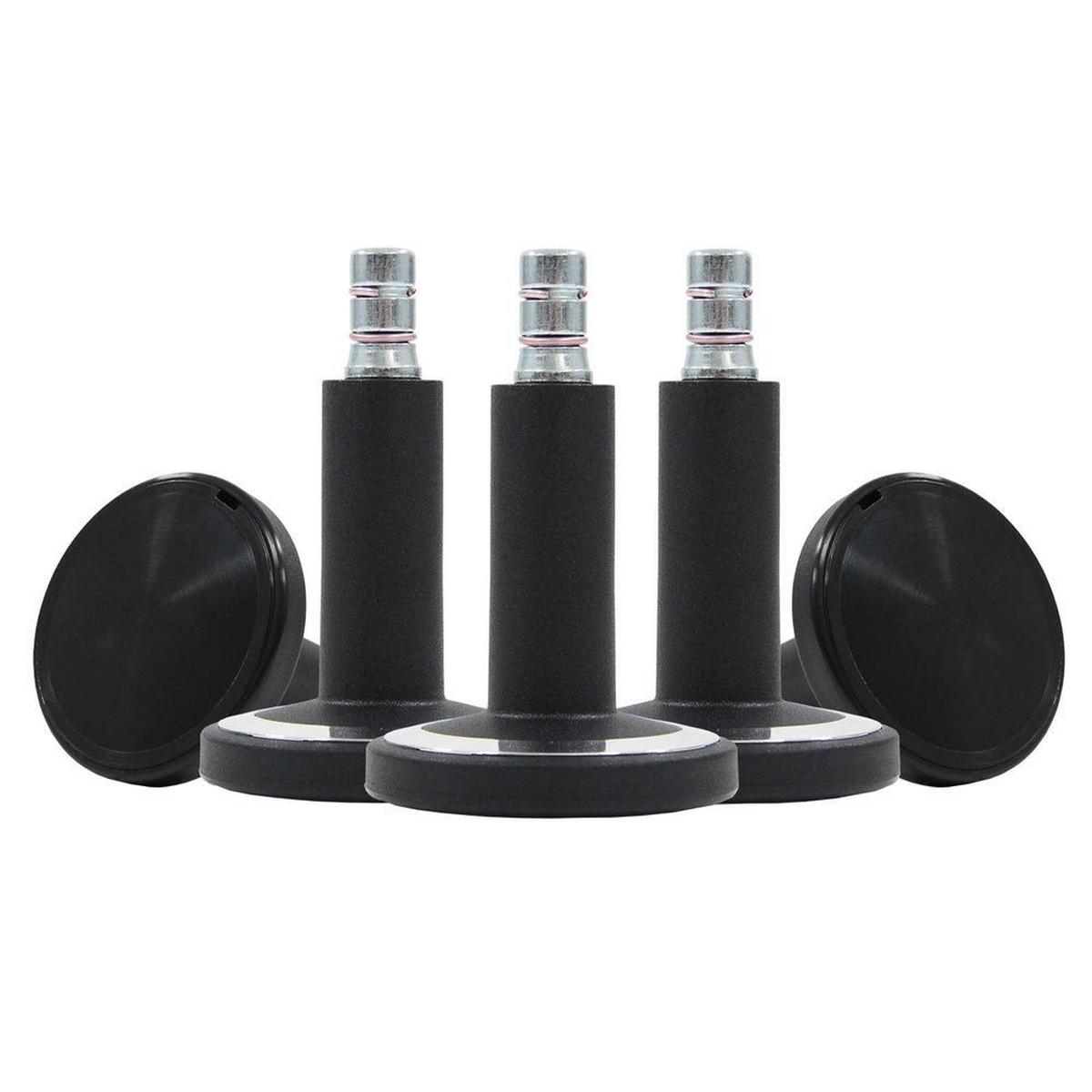Set Drsnikov Za Pisarniški Stol Stato-M, Črna, 5-Delni - barve kroma/črna, Basics, kovina/umetna masa (6/6,9/6cm) - MID.YOU