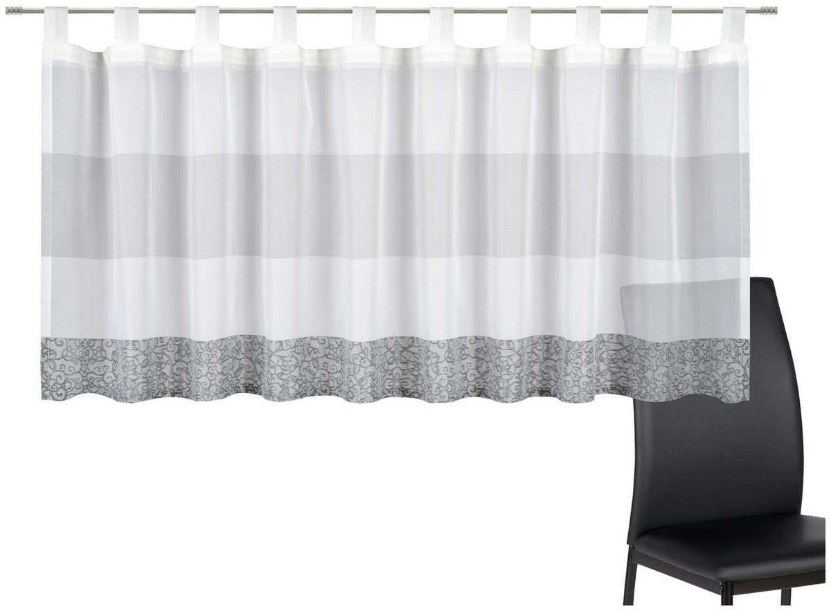 FIRANA KRÓTKA SLOMUR - biały/szary, Basics, tkanina (140/50cm) - Esposa