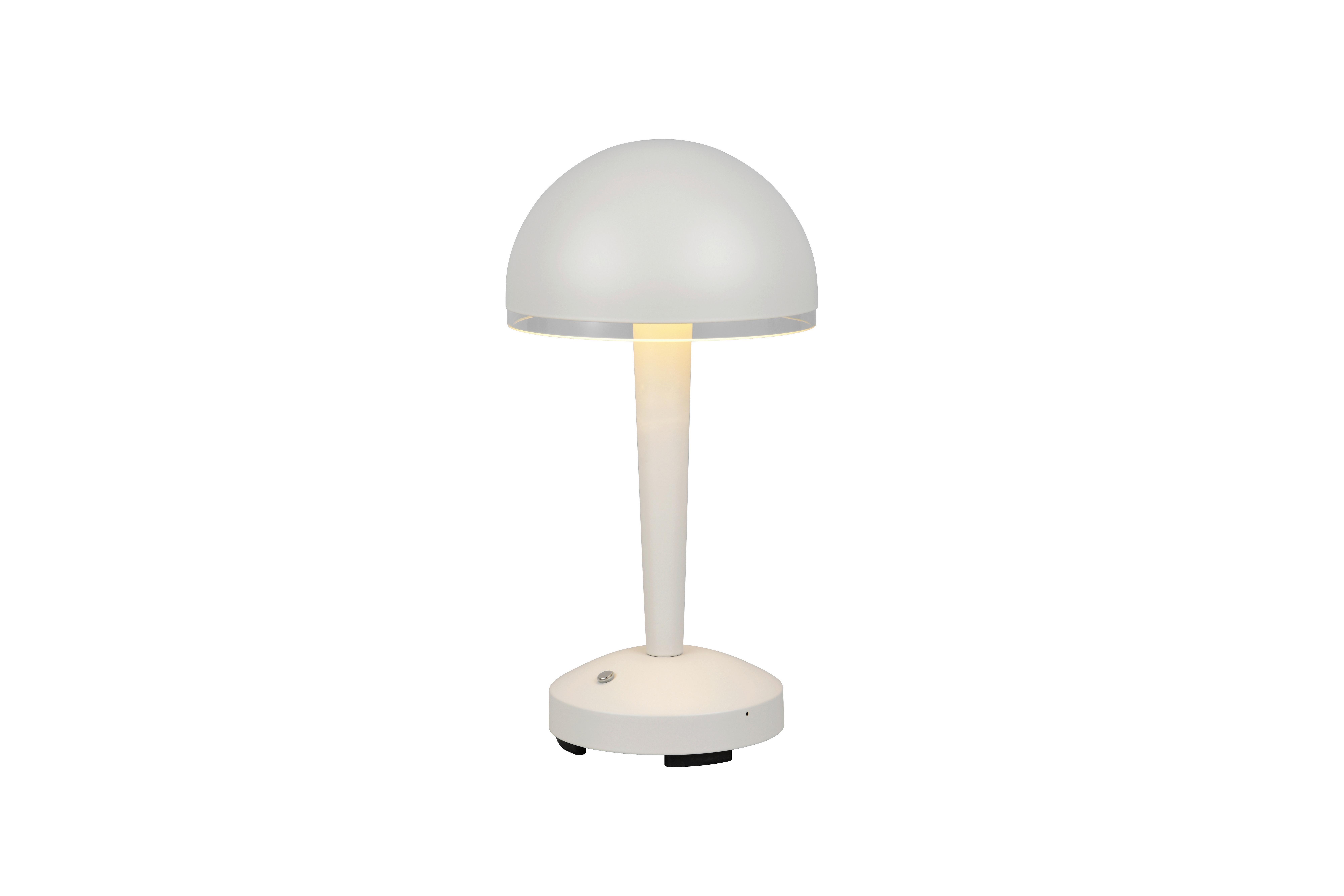 LED-Tischleuchte Mendorez max. 2,5 Watt - Transparent/Grau, MODERN, Kunststoff/Metall (15,4/15,4/29,5cm)