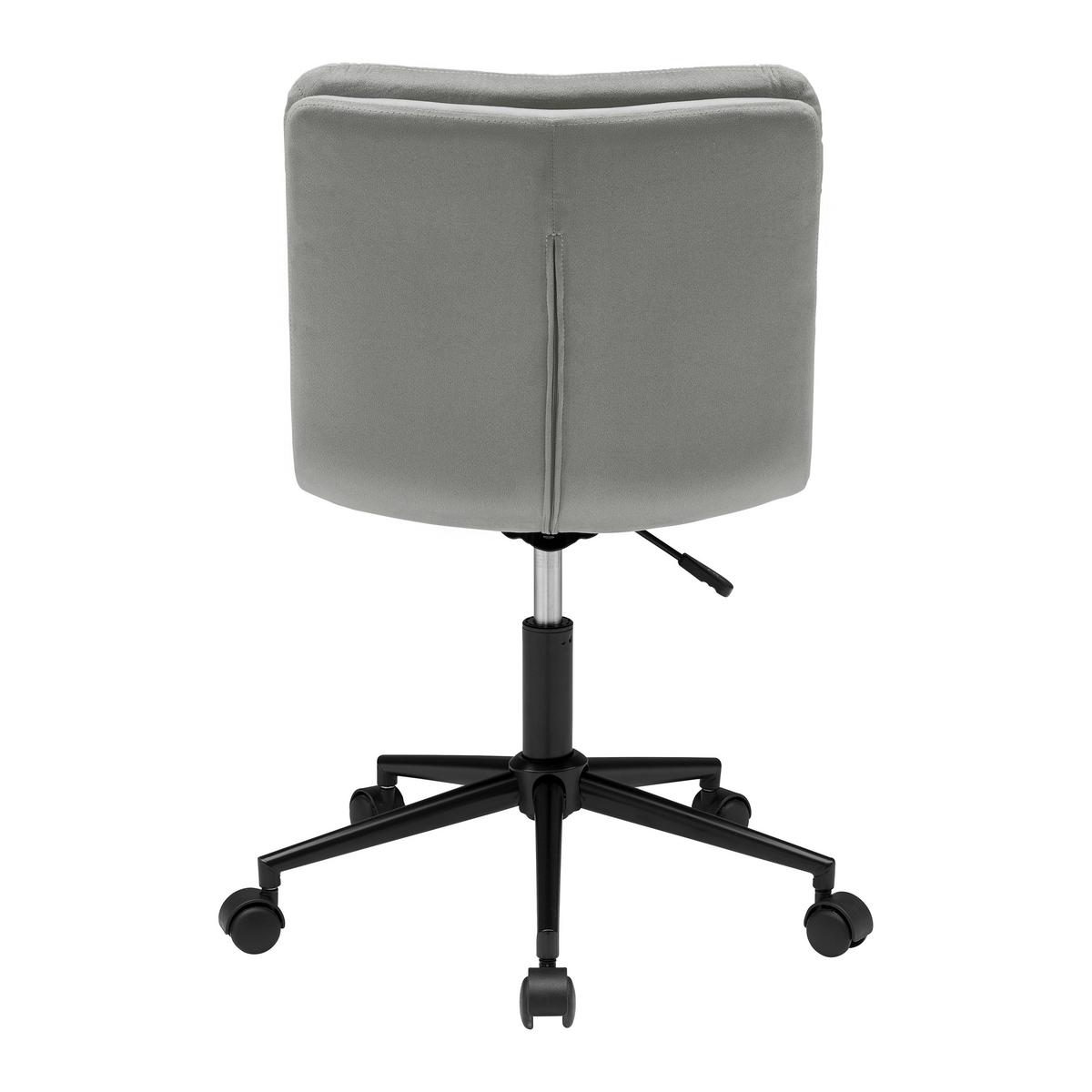 Scaun rotativ EASY II - negru/gri, Konventionell, plastic/metal (44/92-102/53cm) - Modern Living