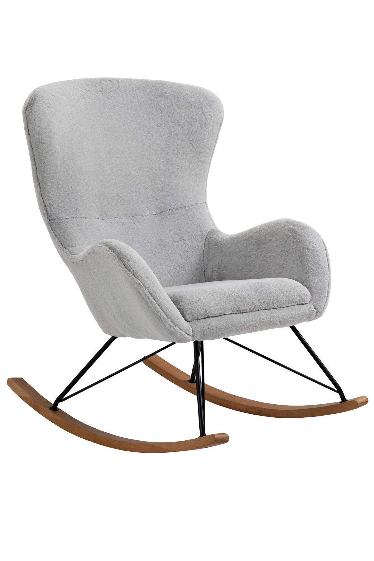 Gugalnik Lamb, Svetlo Siva - barve hrasta/svetlo siva, Moderno, kovina/tekstil (70/102/94cm) - Livetastic