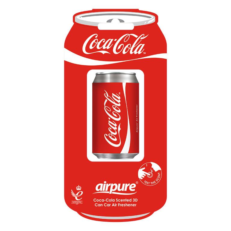 Autóillatosító 3d Dobozos Coke - piros, műanyag (8.5/17.5/3.5cm)