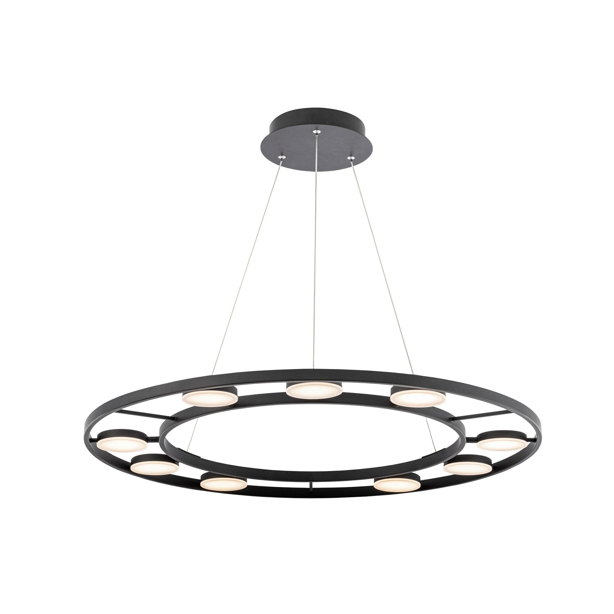 Pendelleuchte Fad Schwarz max. 63 Watt - Schwarz, Trend, Kunststoff/Metall (80/2cm) - MAYTONI