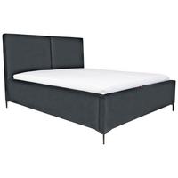 Tapecirani Krevet Palini - jezgra bukve/tamno siva, Moderno, drvo/tekstil (140/200cm) - Modern Living