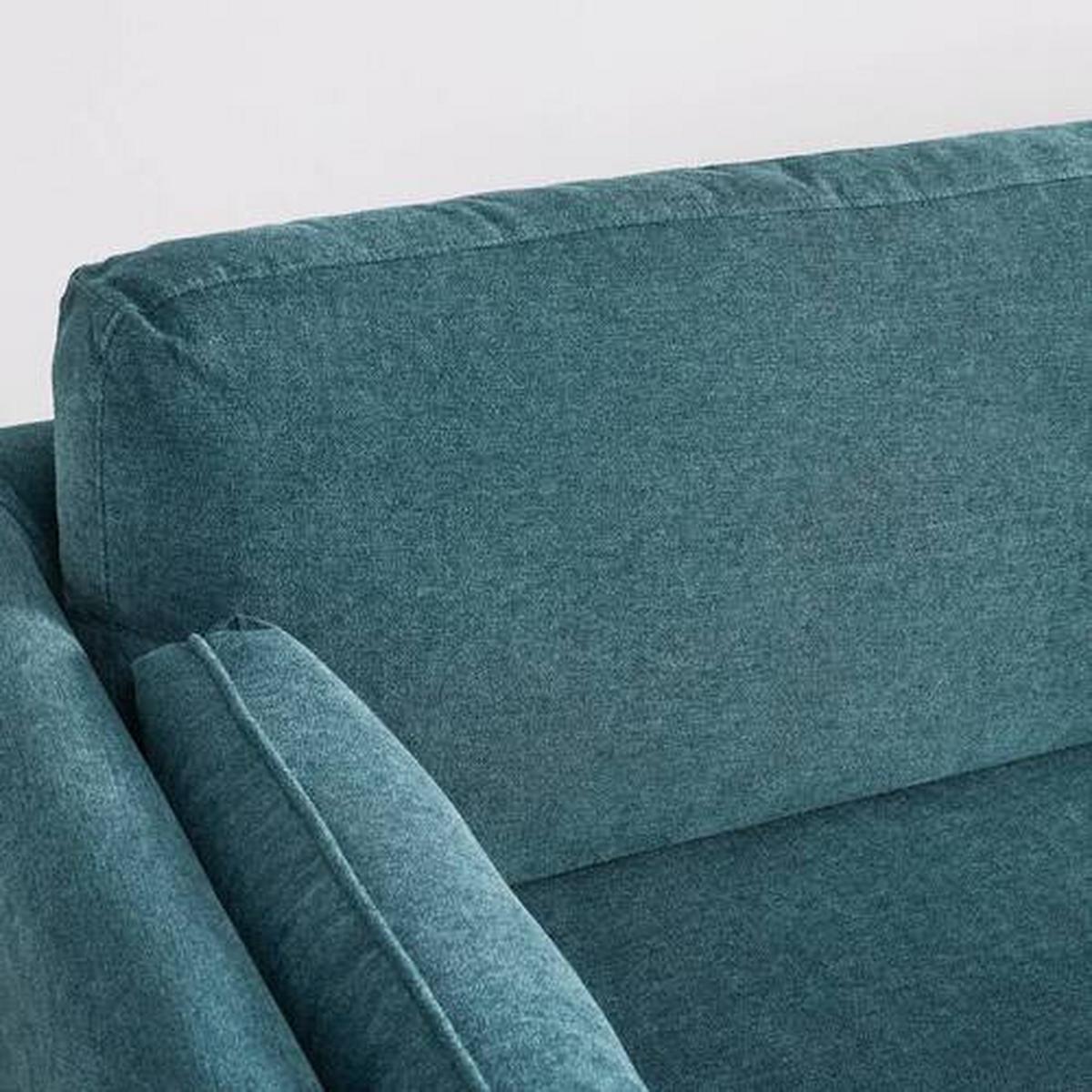 Wohnlandschaft grün, "Dunja" - Grau/Grün, Modern, Holz/Textil (295/89/161cm) - Bessagi Home
