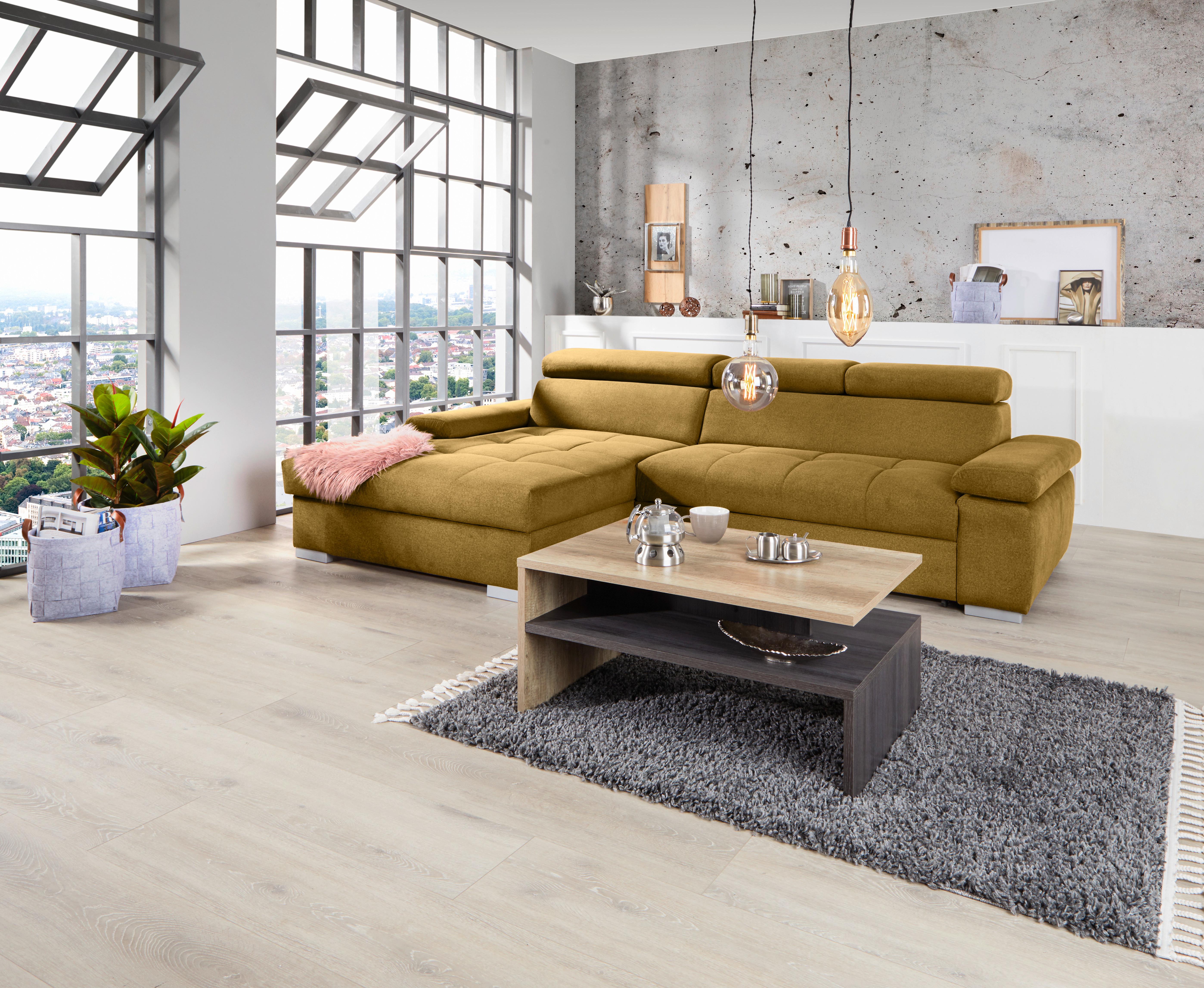 Kutna Garnitura Perry - srebrne boje/ecru, Design, tekstil/drvo (183/292cm) - Modern Living