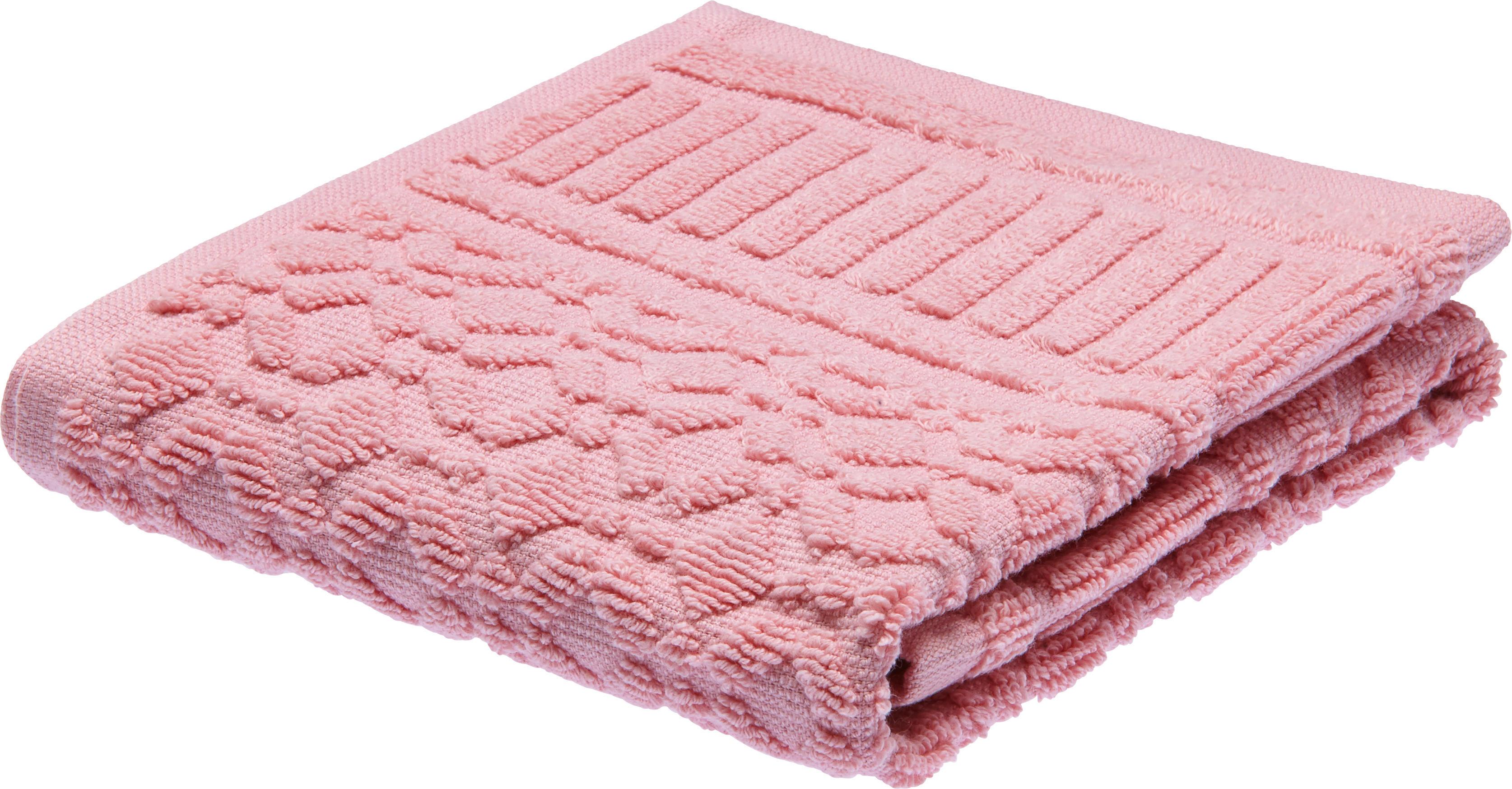 Gästetuch Carina Rosa - Rosa, Romantik / Landhaus, Textil (30/50cm) - Modern Living