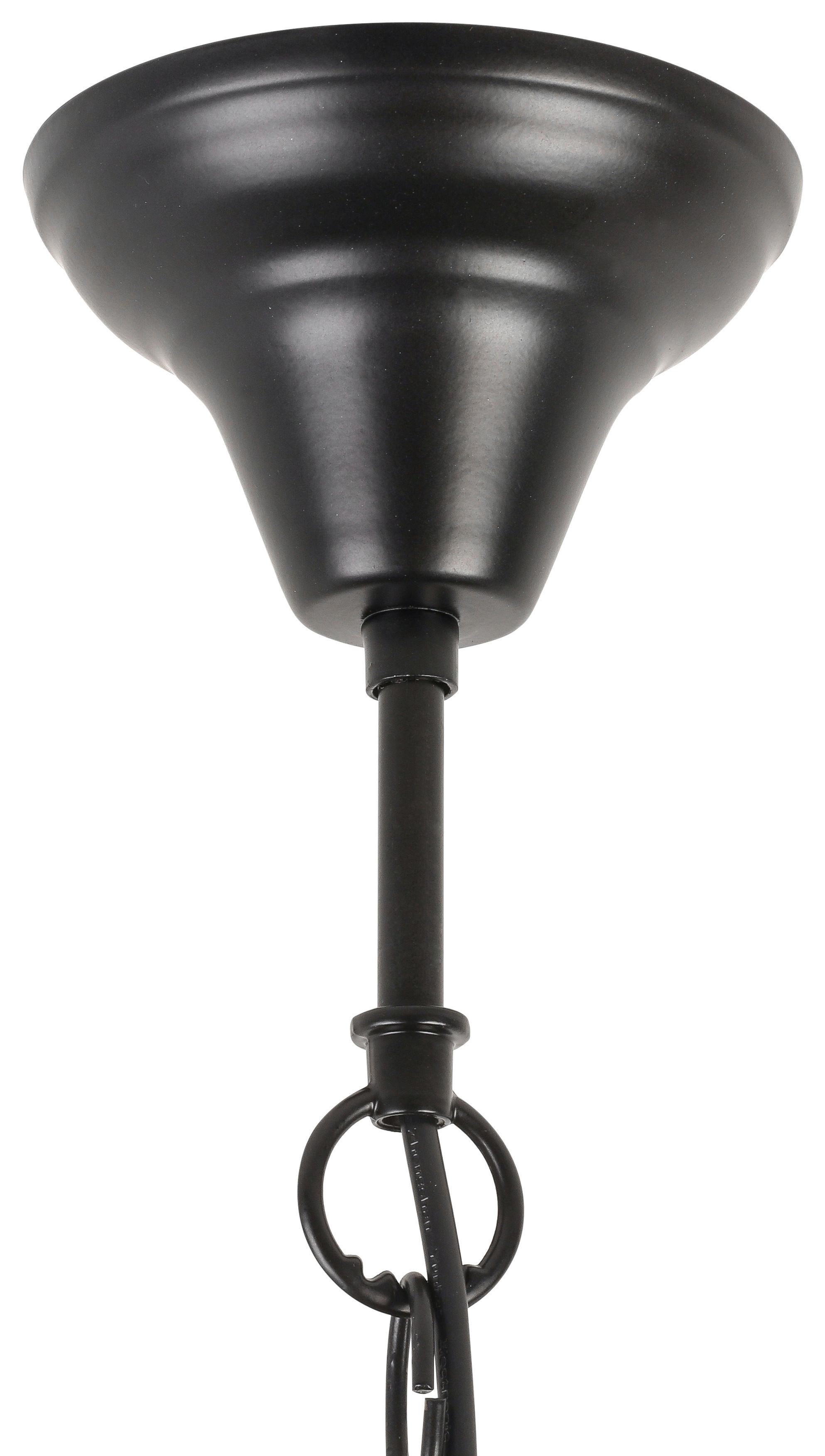 HÄNGLAMPA KRISTINA - bärnstensfärgad/svart, Modern, metall/glas (60/120cm) - Modern Living