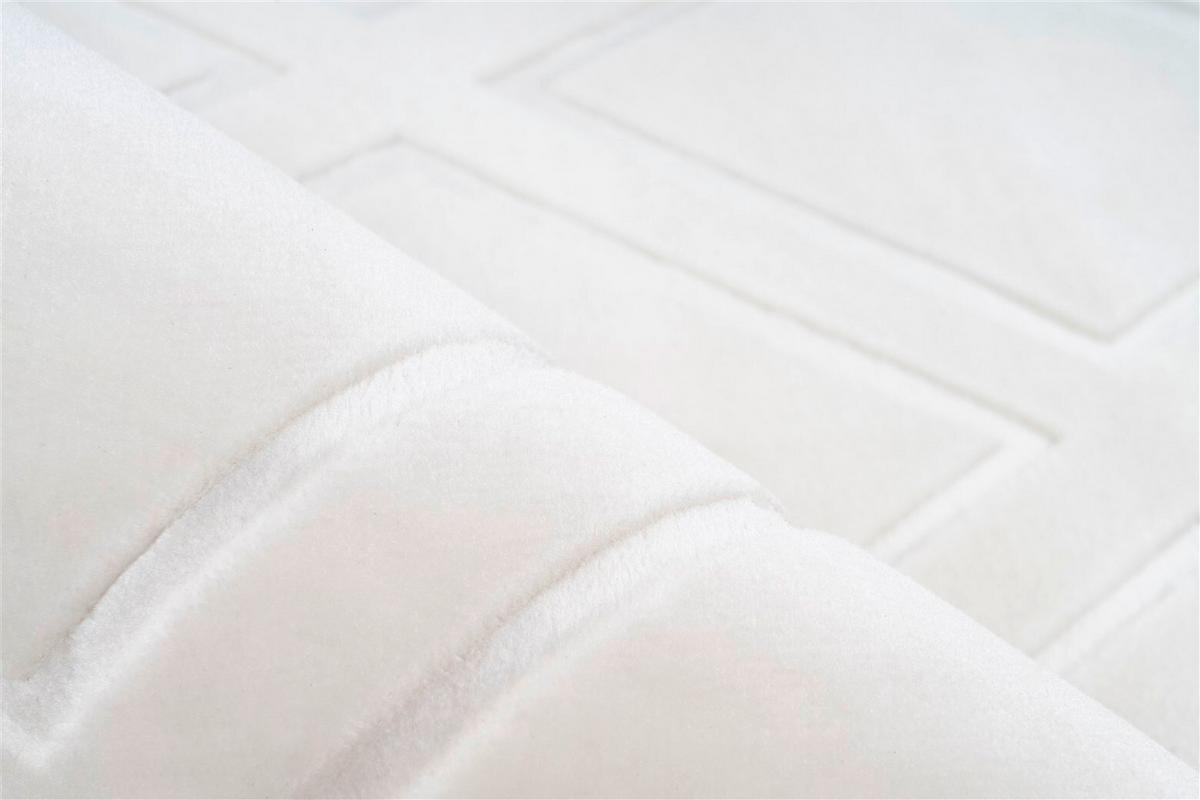 Flachwebeteppich Monroe 300 Weiss - Weiss, Konventionell, Textil (80/150cm) - Kayoom