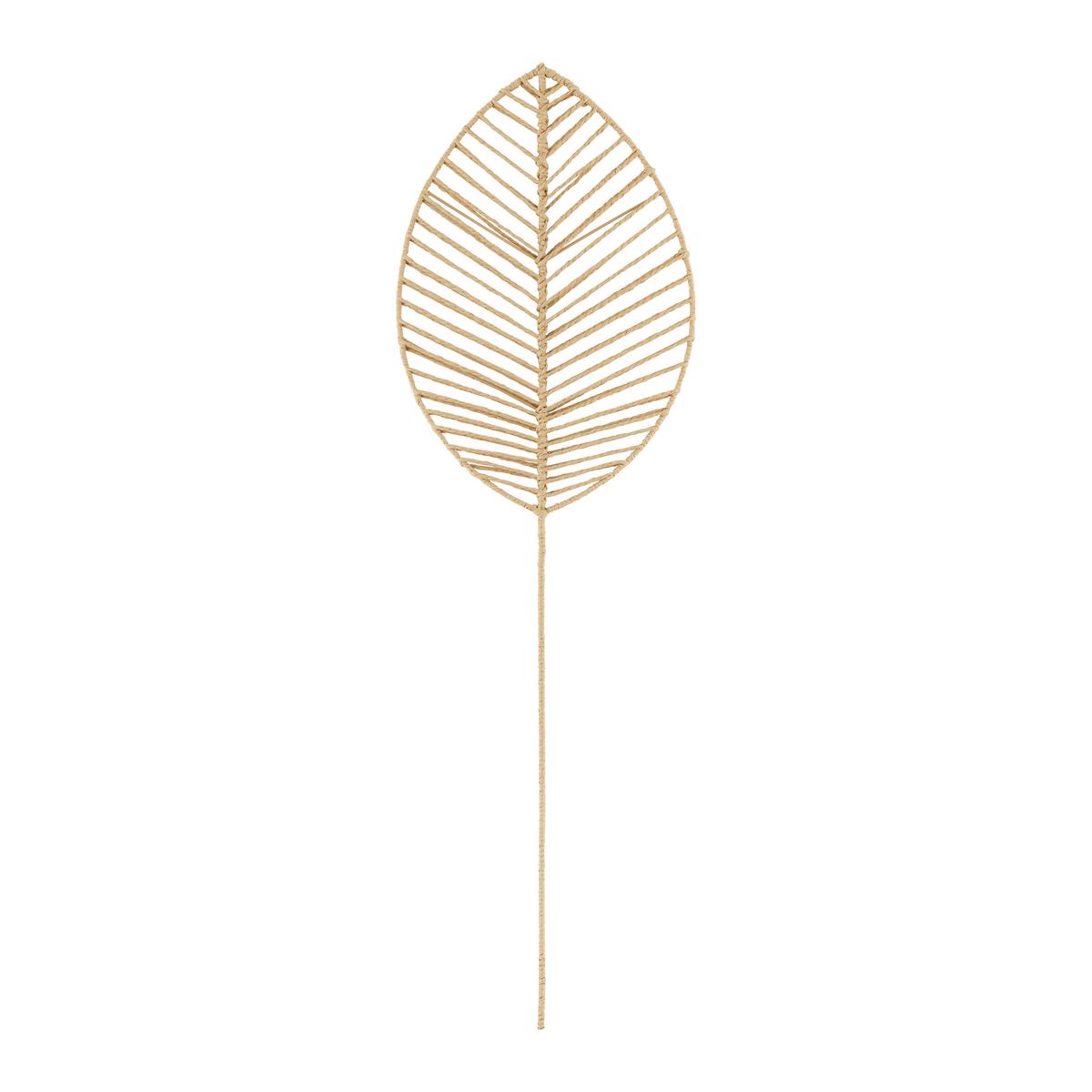 Dekorlevél Naila - natúr, Basics, fém/papír (34/110/1cm) - Modern Living