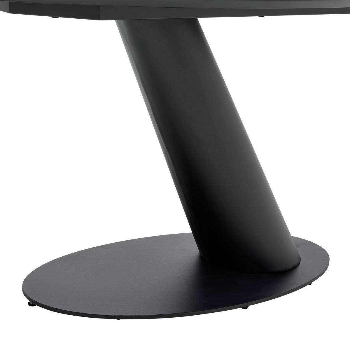 Esstisch Steven Schwarz - Schwarz, Design, Holzwerkstoff/Metall (160/76/95cm) - Mömax